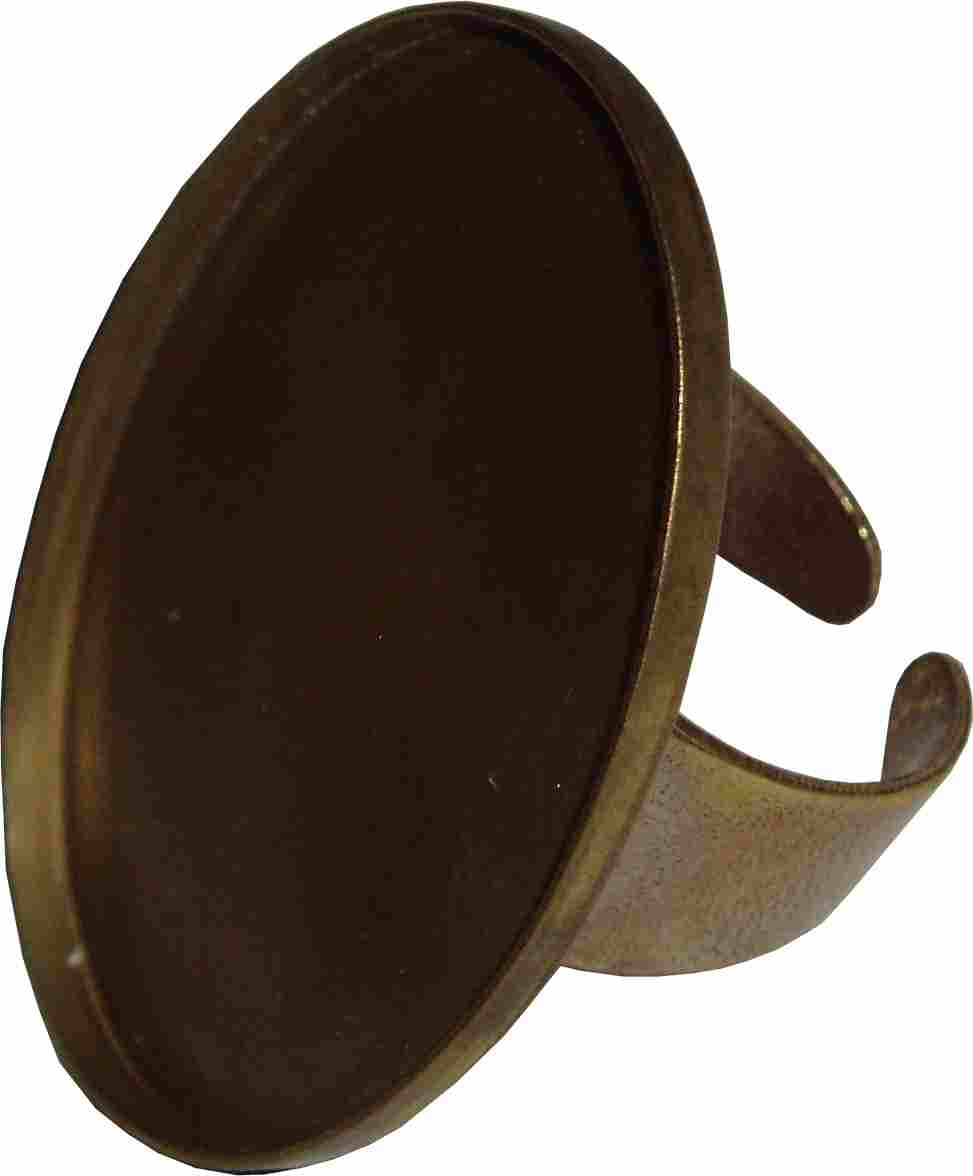 Oval Base 30x40 mm. per anello Anello tappo oval 30x40 mm Anello piastra 30x40 mm 